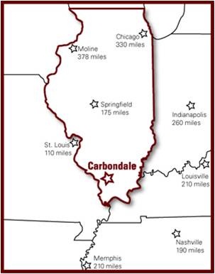State of Illinois and Carbondale location