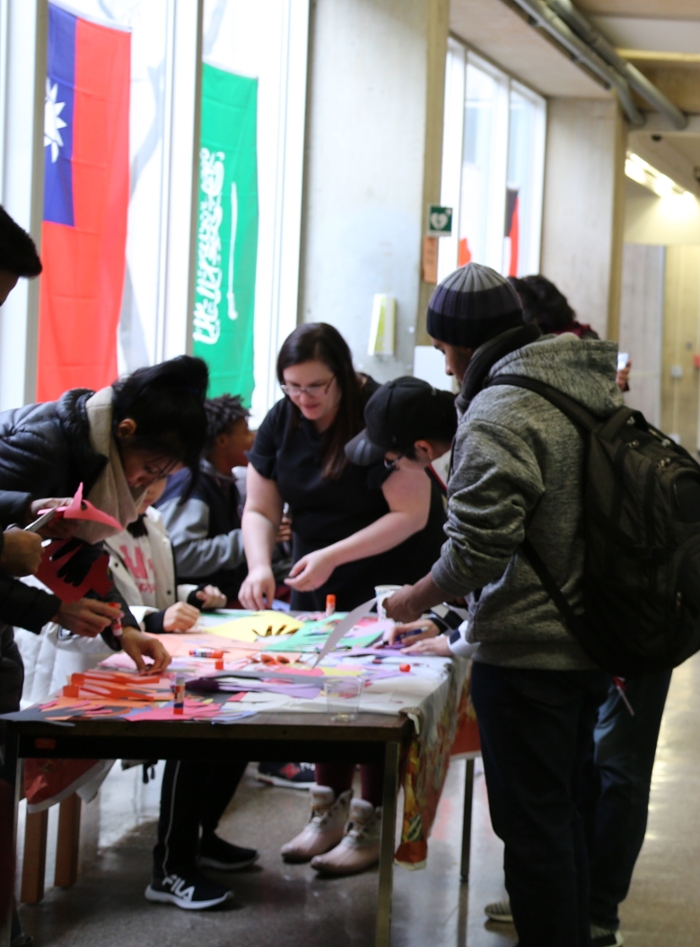 CESL students crafting